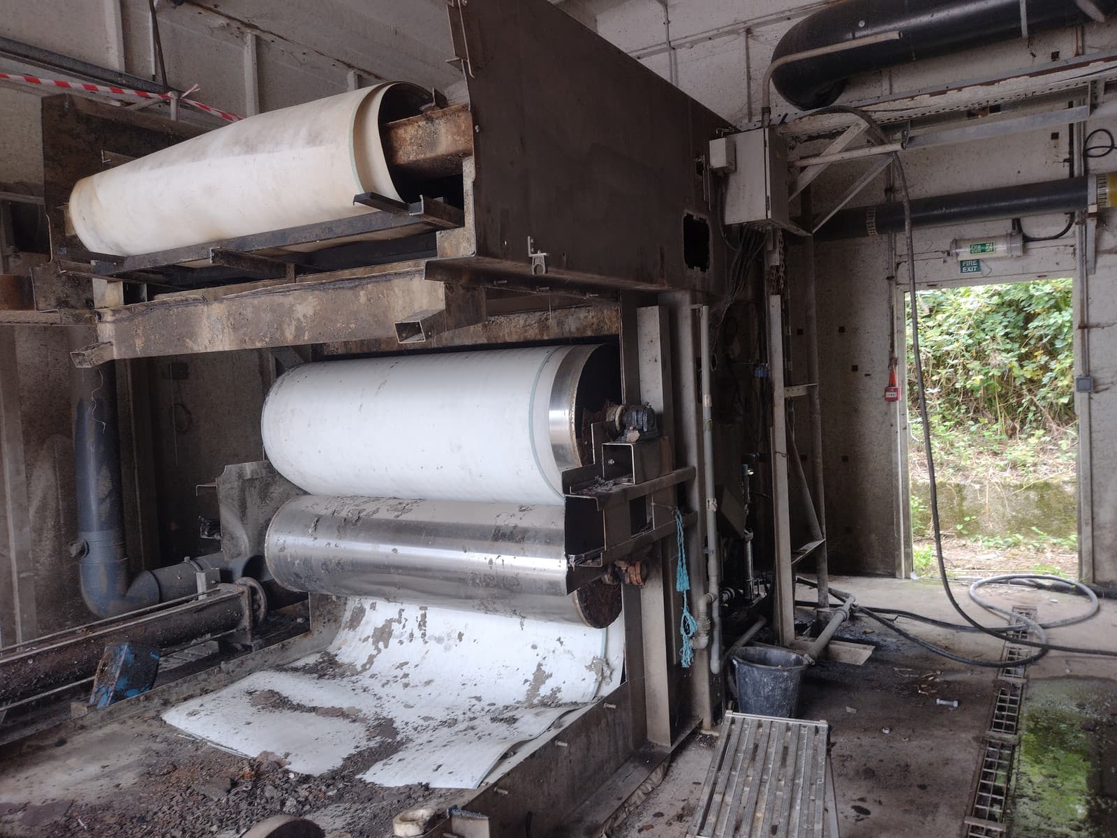 Redundant belt press ahead of decommissioning